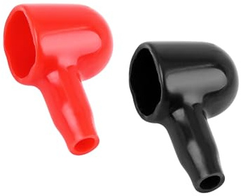 Motoforti Universal Battery Terminal Cover 34mm Long Soft PVC 2pcs | Long-lasting
