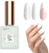 Aéttézoe UV Nagellack Weiß, 15ml Weiss French Gel Nagellack Schnell Trocknend, UV Gellack Klassischer für Maniküre Art Starter, Soak Off Shellac Nail Gel Polish Salon & Heimgebrauch Nail Art DIY