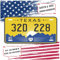 US KENNZEICHEN TEXAS - Personalisierbar License Plate - FUN SCHILD - Flach bedruckt