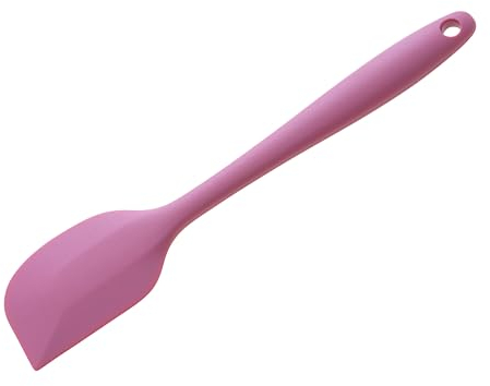 Wiltshire Silicone Spatula, Dough Scraper, Heat-Resistant Utensil, Non-Stick, Non-Scratch, Studio Pink, 27.2x5.5x1.5cm