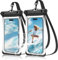 YOSH Waterproof Phone Pouch [Side Button Friendly], 2 Pack IPX8 Waterproof Phone Case for Swimming, Underwater iPhone Case Travel Essential for iPhone 16 15 14 Pro Max, Galaxy S24 Ultra up to 7.2