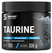 INSPORT Nutrition - Taurine - 300g d'acide aminé L-Taurine - Poudre - 100 portions - Plus de 3 mois d'approvisionnement - pur/sans additifs