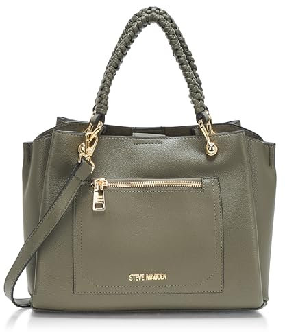 Steve Madden Damen Satchel with Card Case BFLYNN Umhängetasche mit Kartenetui, Juniper