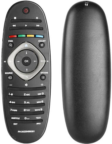 242254990301 Mando a Distancia Compatible con Philips Smart TV 32PFL5306H 32PFL5406H 32PFL6606H 37PFL6606H 26PDL4906H 22PFL3206H/12 22PDL4906H/12 26PFL3606H/12 32PFL2406H/12 Sustitución Controlador
