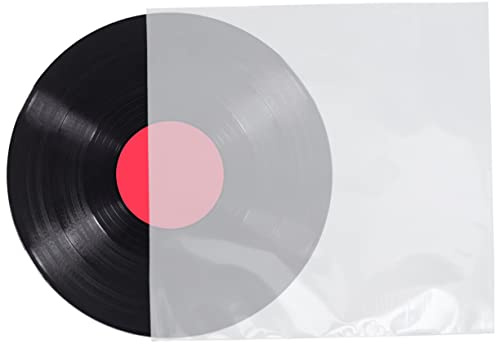 MOLUCKFU Schallplattenhülle ohne Verschluss Verdickt und Verbreitert aus Cpp 30 Stück Flach Schützt Vinyl vor Reibung und Verschleiß