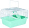 BELLIFFY Kompakte Vogeltransportbox Für Nymphensittiche Tragbarer Reisekäfig Mit Zubehörset Sitzstange Futter Und Wasser Für Vögel Zufällige Farbe