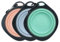 DLPRK Ciotola Pieghevole per Cani, 3 Pezzi con Gancio, Ciotola Portatile in Silicone per Cani, per Viaggi, Passeggiate, Campeggio Ciotola Pieghevole per Cani