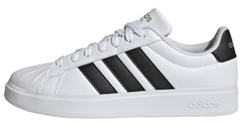 adidas Herren Streettalk Shoes, FTWR White/Core Black/Gold Met., 48 EU