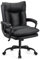 T-THREE. Ergonomic office swivel chair, executive seat with PU leather gaming chair, supports up to 150kg(Black)