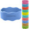 Personalized Custom Cup Sleeve, Food Grade Silicone Bottle Coffee Cup Sleeve, Heat-Resistant Reusable Mug Protector, Engraved Bottle Strips, Waterproof Handle Strap (Blue)