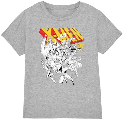Marvel Boy's X-Men Retro Team Unisex Kids T Shirt T-Shirt