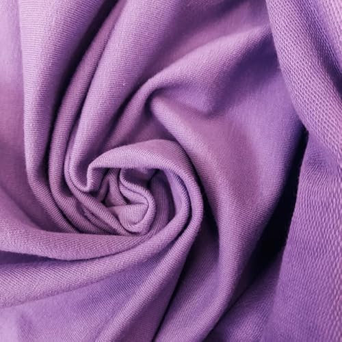PAWOTEX Sweatstoff meterware zum nähen sweat stoff meterware sweatstoff mädchen french terry meterware kinder baumwollstoff Stoffe Zum Nähen einfarbig Kinder Sweatstoff Meterware 170x0,5 m 280g