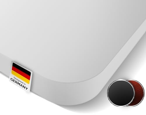 DESKSPACE Tischplatte - 2,5 cm Extra-Dicke Weiß Schreibtischplatte 140x70 cm, Ideale Holzplatte für den Höhenverstellbaren Schreibtisch, Esstisch und Mehr, Langlebige Arbeitsplatte