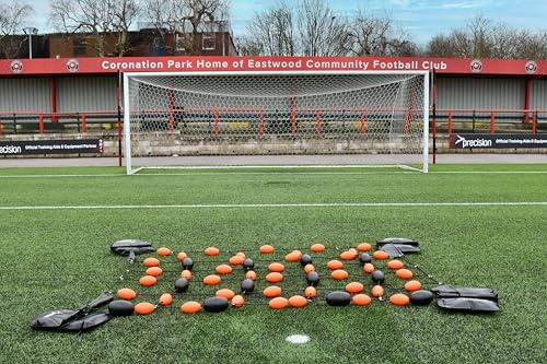 Precision GK Ball Deflector Reactor Grid, Torwart Reflex Training Tool, 2.7 m x 1.6 m Bungee Cord 55 Floats System with Carry Bag & Anchors