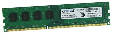 Crucial 8 GB RAM DDR3 PC3-12800U CT102464BA160B.M16FED DIMM PC Desktop