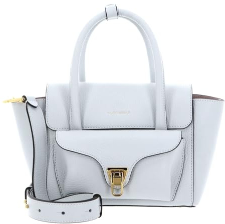 Coccinelle Leder Handtasche Umhängetasche Double Beat Grained Leather Handbag