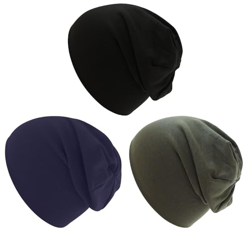 Mayoii 3er-Pack Beanie Jungen – Dünne Mütze Kinder, Doppellagige