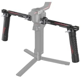 Compatibile con DJI RS 4 Mini/RS3/RS3 Pro/RS4 Pro/RS4: SmallRig 3028B Sling Dual Handgrip Monitor Mount NATO Clamp(C)