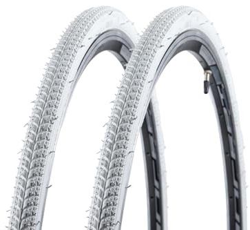 2 Stück 28 Zoll Fahrrad Reifen Rennrad 28-622 Weiß 28x1 5/8x1 1/8 B-Ware