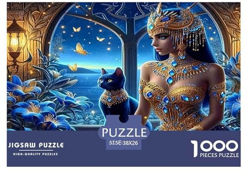 Der Blaue Liebhaber Puzzle 1000 Teile Schwer Pädagogisches Spielzeug Für Erwachsene Und Kinder, Klassische Geschenk Lernspiel Herausforderung Spielzeug Dekorative Geschenke 38x26cm/1000pcs