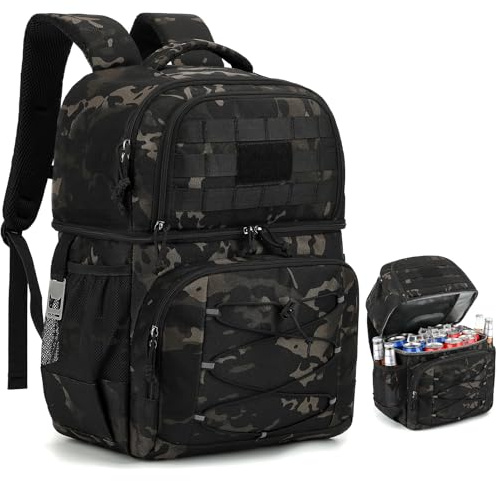 TONRUYN Mochila Nevera Táctica 20L Mochila Termica Pequeña con Doble Compartimento para Hombre Mujeres para Trabajo Picnics