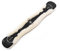 CHRIST Lammfell Western-Sattelgurt KONTURGURT von Werner anatomisch geformter Westerngurt (Kurzgurt), echtes Fell in schwarz-Natur, Länge 90 cm