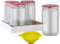 Viva Haushaltswaren Lot de 4 bocaux à 720 ML/fraîcheur, Verres avec Fermeture à vis, avec Entonnoir de