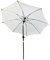 Outsunny Parasol de jardin Parasol droit Parasol inclinable aluminium fibre de verre polyester diamètre 2,65 m coloris crème