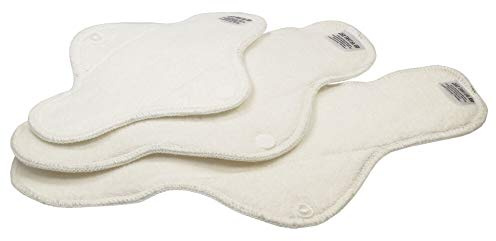 Blümchen wasserdichte Kuschel-Slipeinlage BIO 3er-Set Grösse M 26x5cm