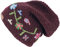 GURU SHOP Beanie Mütze, Bestickte Strickmütze, Nepalmütze, Wintermütze - Dark Wine, Herren/Damen, Wolle
