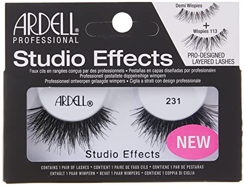Ardell Professional Studio Effects Lashes, wiederverwendbare Wimpern, Style 231