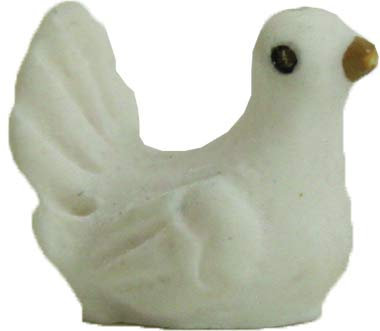 Dekop Krippenzubehör Taube, geeignet für 9cm Figuren, Höhe ca. 1,1cm (44635095739)