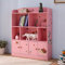 Emall Life Kids Bookshelf and Storage, Children’s Bookcases Displaying Books toys Organizer Shelving Unit for Boys and Girls (Pink)