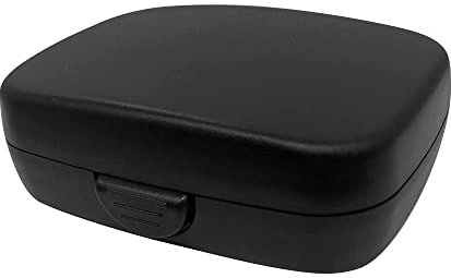 Portable Storage Carrying Case for All Brand Hearing Aid Amplifier/PSAP/BTE/ITE/ITC/CIC/RIC/RITE (Black)