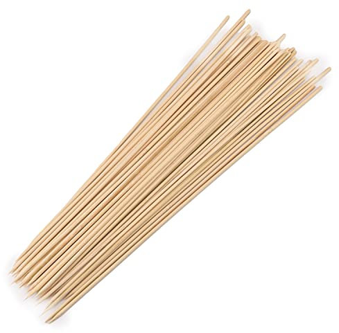 Utoolmart Aiguille Barbecue Barbecue Bâton en Bois Manche Barbecue Barbecue Barbecue Outil de Pique-nique Maison 4.0 * 40CM bois