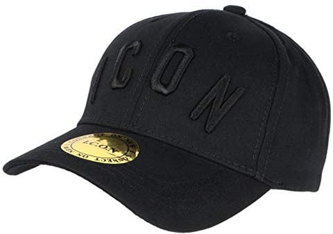 Hip Hop Honour Icon Baseball-Kappe, schwarz, Streetwear, Design: Fyck, Größe: Einheitsgröße – Farbe: Schwarz – Unisex, Schwarz , Einheitsgröße