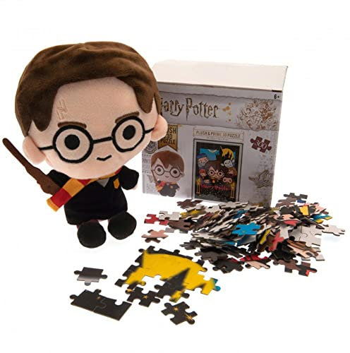 Prime 3D - Puzzle lenticular Harry Potter con peluche (Efecto 3D), 300 piezas