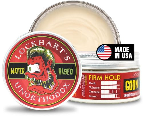 Lockhart's unorthodox wasserbasiertes Goon Grease Firm Hold Hair Pomade, High Shine (100 ml)