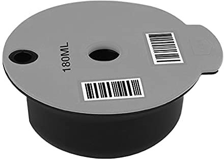 Cápsulas de café de plástico reutilizables recargables para Bosch Tassimo, hogar, oficina, cafetería (gris, 180 ml)
