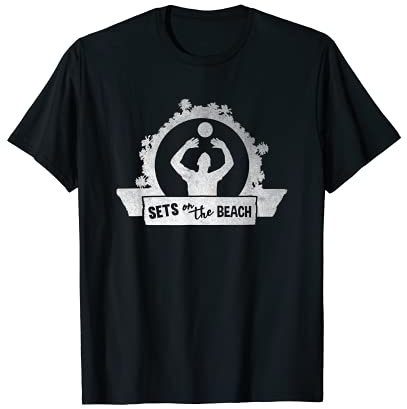 Sets auf dem Beachvolleyball T-Shirt