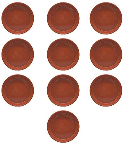Verliked 10pcs Plantes Soucoupes En Plastique Pot De Fleurs Soucoupe Pot De Plantes Pour Plantes De Jardin D'intérieur Et D'extérieur rouge 23 cm x 23 cm x 2,6 cm