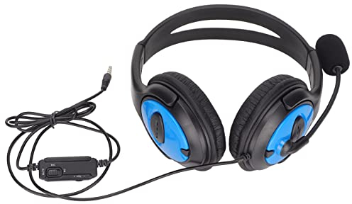 Zunate A4 Gaming-Kopfhörer mit Noise-Cancelling-Mikrofon, 3,5-mm-Stereo-Gaming-Headset mit Lautstärkeregler und EIN-Tasten-Stummschaltung, für PC, Laptop, Tablet