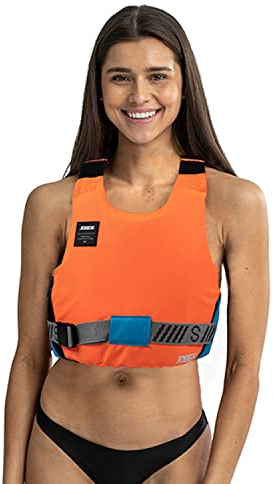 Jobe Rental Short Life Vest Kurze Schwimmweste Boot Jetski Wasserski Weste Wassersports Damen orange Blue Gr. M
