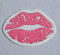 Cute Pink Lips Clothing Jacket Shirt Badge Iron on Sew on Embroidered Patch