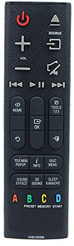 AH59-02630A Télécommande de rechange pour Samsung Home Cinéma HT-H6500WM HT-H7730WM HT-H6530WM HTH6550WM HTH7750WM HT-H7500wm