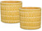 scheurich 2er Set Lagom Elna Keramik Pflanzkübel - 18,5 cm Moderne Übertöpfe für Zimmerpflanzen - Elegante Reliefstruktur UV-beständig & wasserdicht - Dekoratives skandinavisches Design - Made in