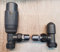 Team Controls Anthracite Grey Angled TRV Thermostatic Radiator Valve & Lockshield 15mm Pack Set Pair