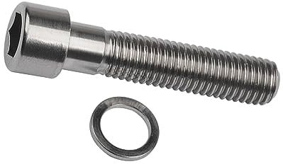 Yaruijia Bullone in titanio M7 x 32 mm, testa esagonale quadrata con rondella, viti per bicicletta Modifica Fastener