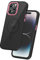 FLOLAB Surtect Tri-Fusion Magnetische iPhone 14 Pro Max Handyhülle Schutzhülle Schlankes Design Magsafe Kompatibel Militär Grade Schwarzer Rahmen Schwarze Rückplatte – Rosa Champagner