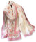 LumiSyne Echarpes En Soie à Fleurs Imprimé Mode Élégant Style Long Et Doux Châle Foulards Chaude Châle De Plage Toute La Saison